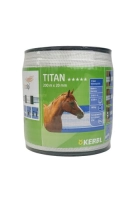 Taśma ogrodzeniowa TITAN 20mm x 200m biała Kerbl
