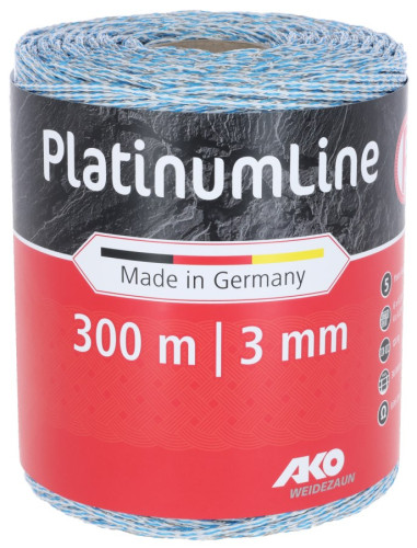 Plecionka ogrodzeniowa PlatinumLine biało-niebieska 300 m Kerbl