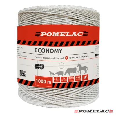 Plecionka Pomelac ECO Biała 1000m