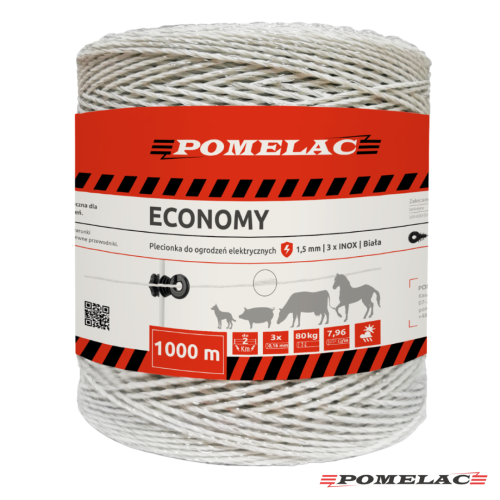 Plecionka Pomelac ECO Biała 1000m