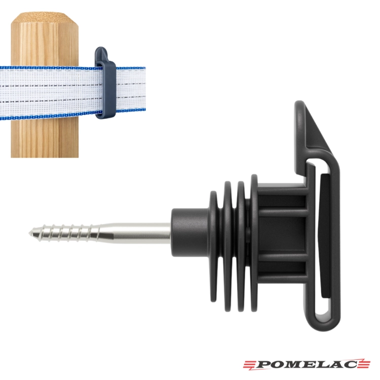 Izolator Pomelac IRUVIS wkręcany do taśmy 10-40mm 25 sztuk