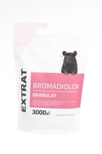 Trutka na myszy i szczury, granulat 3 kg, bromadiolon, Extrat.