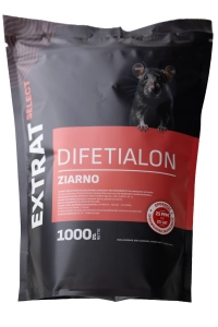 Trutka na myszy i szczury, ziarno, 1 kg, difetialon, Extrat