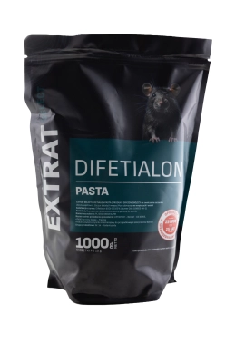 Trutka na myszy i szczury, pasta 1 kg, difetialon, Extrat