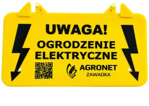 Tabliczka ostrzegawcza "Uwaga ogrodzenie elektryczne"