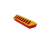 Karmidło dla drobiu, 30 cm x 10 cm, żółty/czerwony