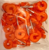 Izolator wkręcany w drewna pastuch