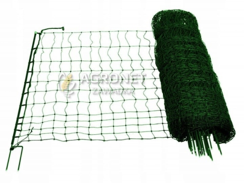 Siatka elektryczna dla drobiu pastuch 50 m/120 cm