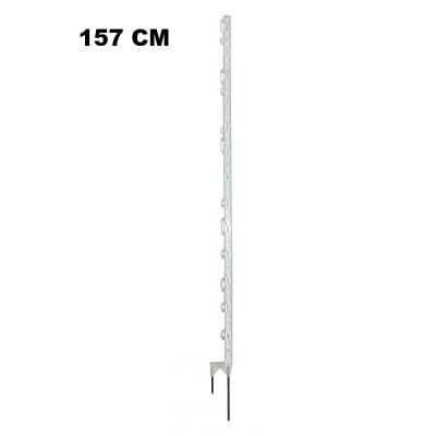 Palik ogrodzeniowy z polipropylenu TITAN 157 cm typ H biały z podwójnym szpicem AKO