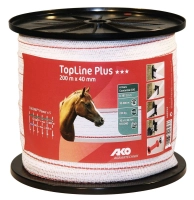 Pastuch taśma dla koni Ako Top Line  Plus 40 mm/200 m