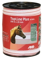 Pastuch taśma dla koni Ako TopLine  Plus 20 mm/200 m