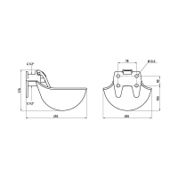 Poidło miskowe z żeliwa z językiem ze stali nierdzewnej dla bydła i koni Agronet