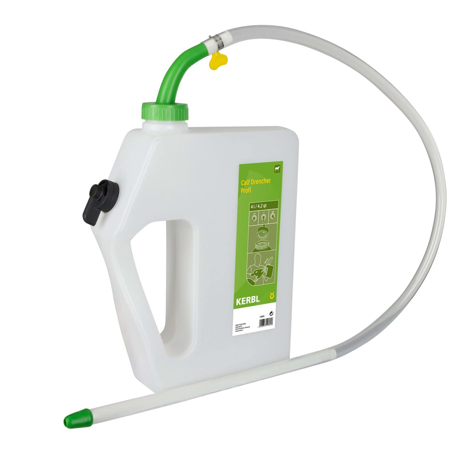 Drencher dla cieląt z elastyczną sondą, Profi", 4,0 l, Kerbl"